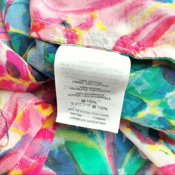 J. Crew • Ruffle Top In Ratti Painted Pineapple - Picture 6 of 7